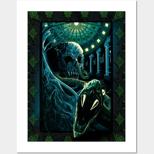 Skull and Snake Posters and Art